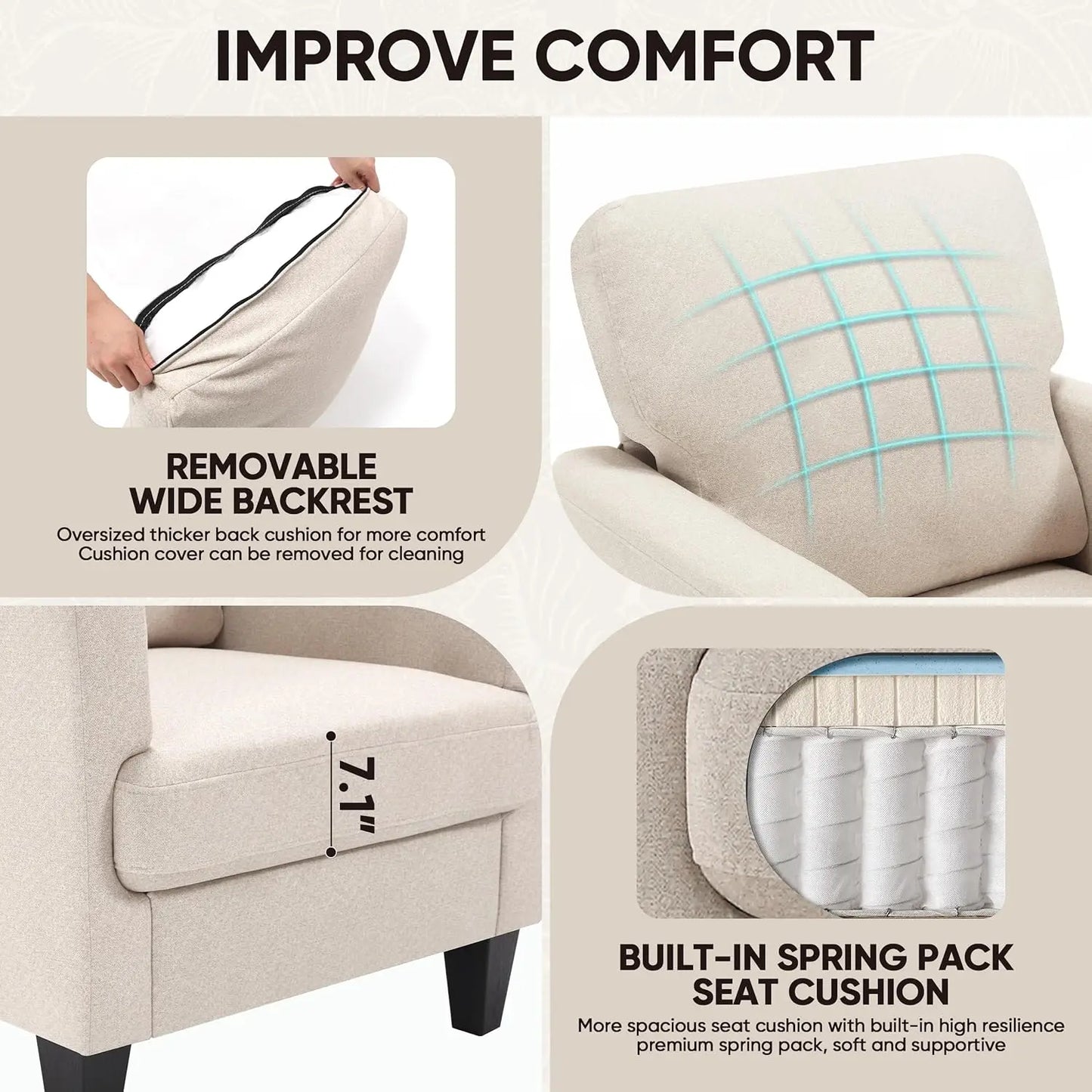 Cushioned Reading Chair