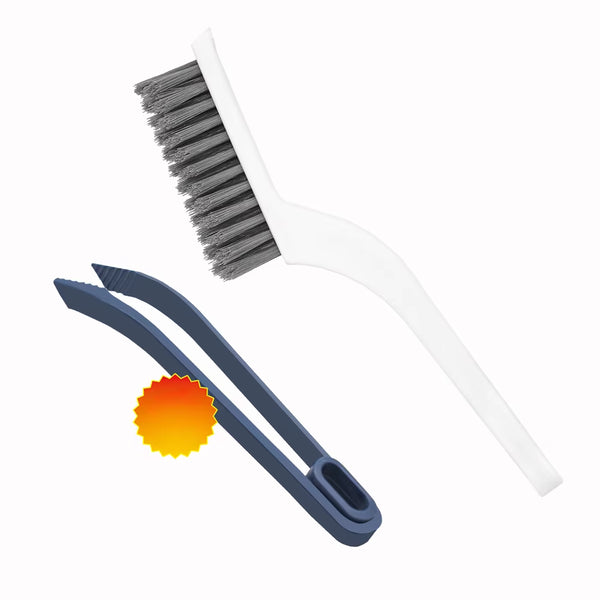 2-In-1Multipurpose Bathroom Tile Floor Gap Cleaning Brush Window Groove Brush Convenient Household Corner Cleaning Tools