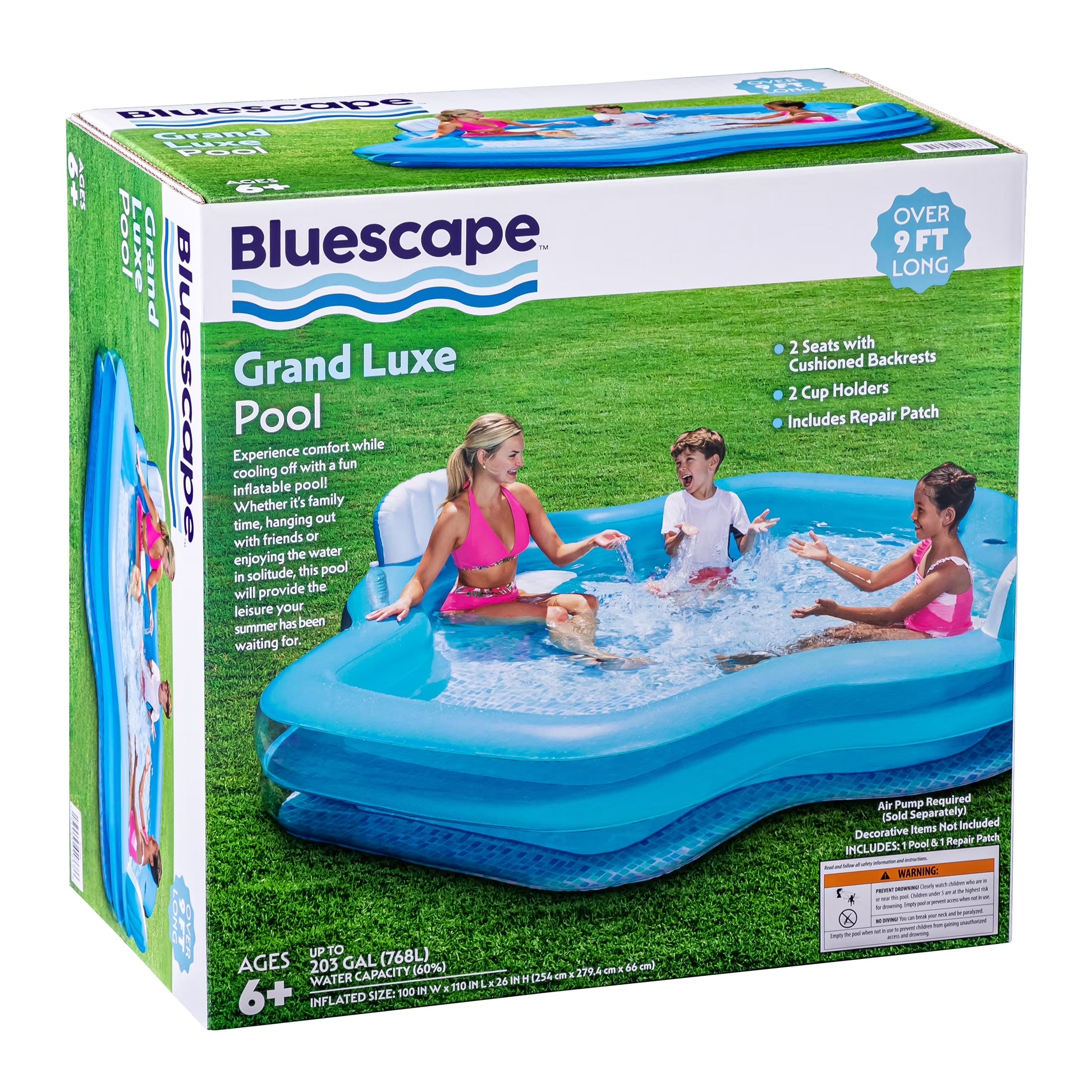 Grand Luxe Inflatable Family Swimming Pool 