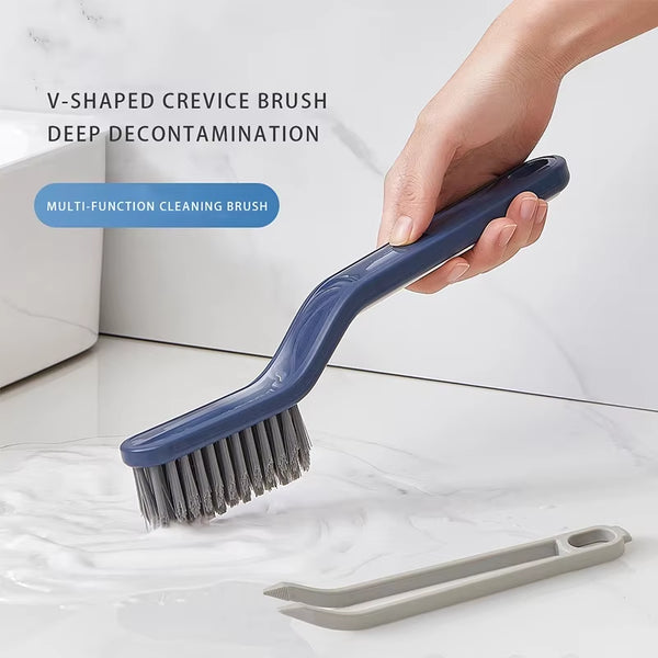 2-In-1Multipurpose Bathroom Tile Floor Gap Cleaning Brush Window Groove Brush Convenient Household Corner Cleaning Tools