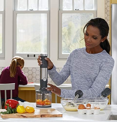 Handheld Immersion Blender with Whisk and Blending Jar