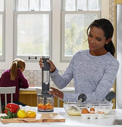 Handheld Immersion Blender with Whisk and Blending Jar