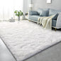 Super Soft Shag Area Rug for Living Room, 3X5 Ft White Rug for Girls Bedroom, Modern Plush Throw Rug for Kids Room, Fuzzy Floor Carpet for Indoor Dorms Office Nursery Women Home Decor