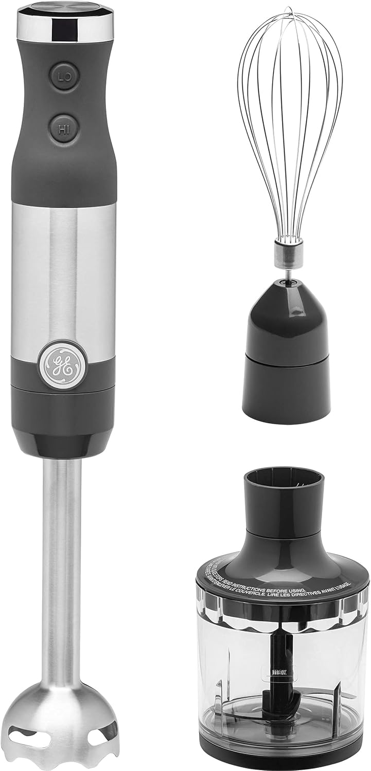 Handheld Immersion Blender with Whisk and Blending Jar