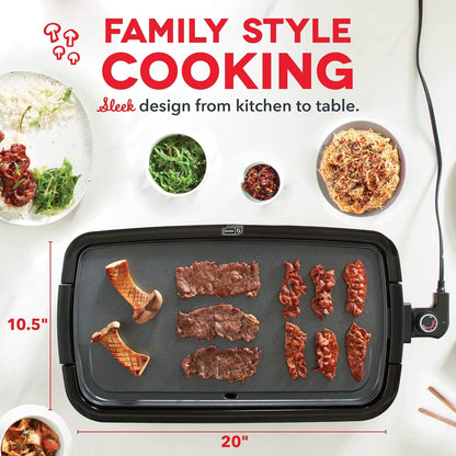 Electric Griddle with Removable Nonstick Cooking Plate