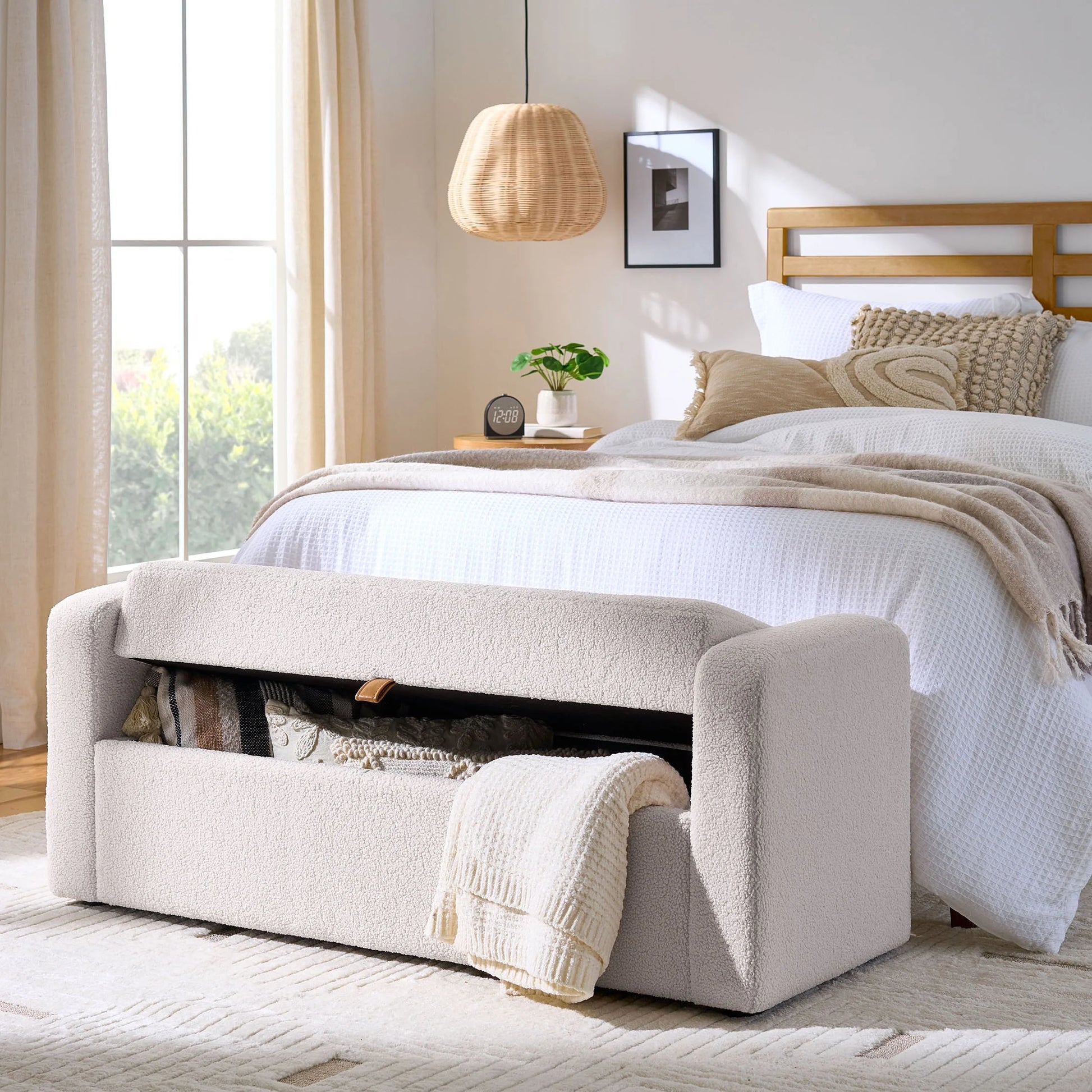 Springwood Cream Storage Bench