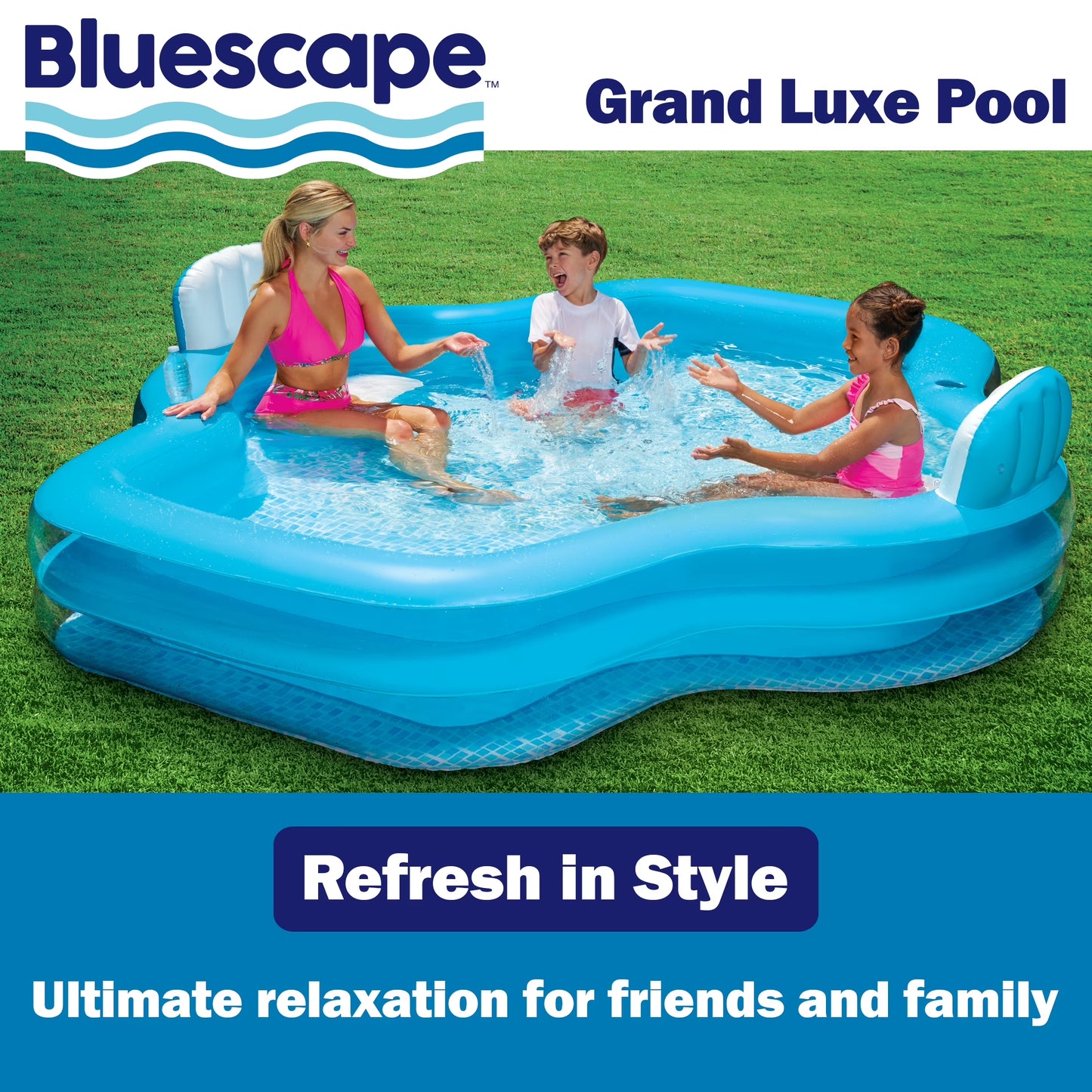 Grand Luxe Inflatable Family Swimming Pool 