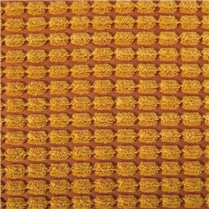 Soft Corduroy Corn Striped Velvet Decorative Throw Pillow Set, 20" x 20", Orange, Pack of 2