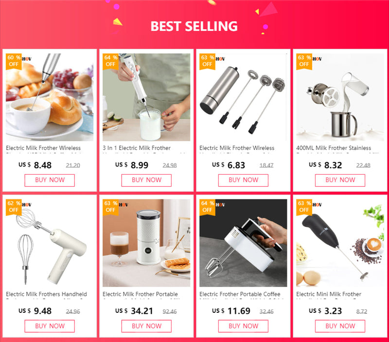 Electric whisk Milk Frother