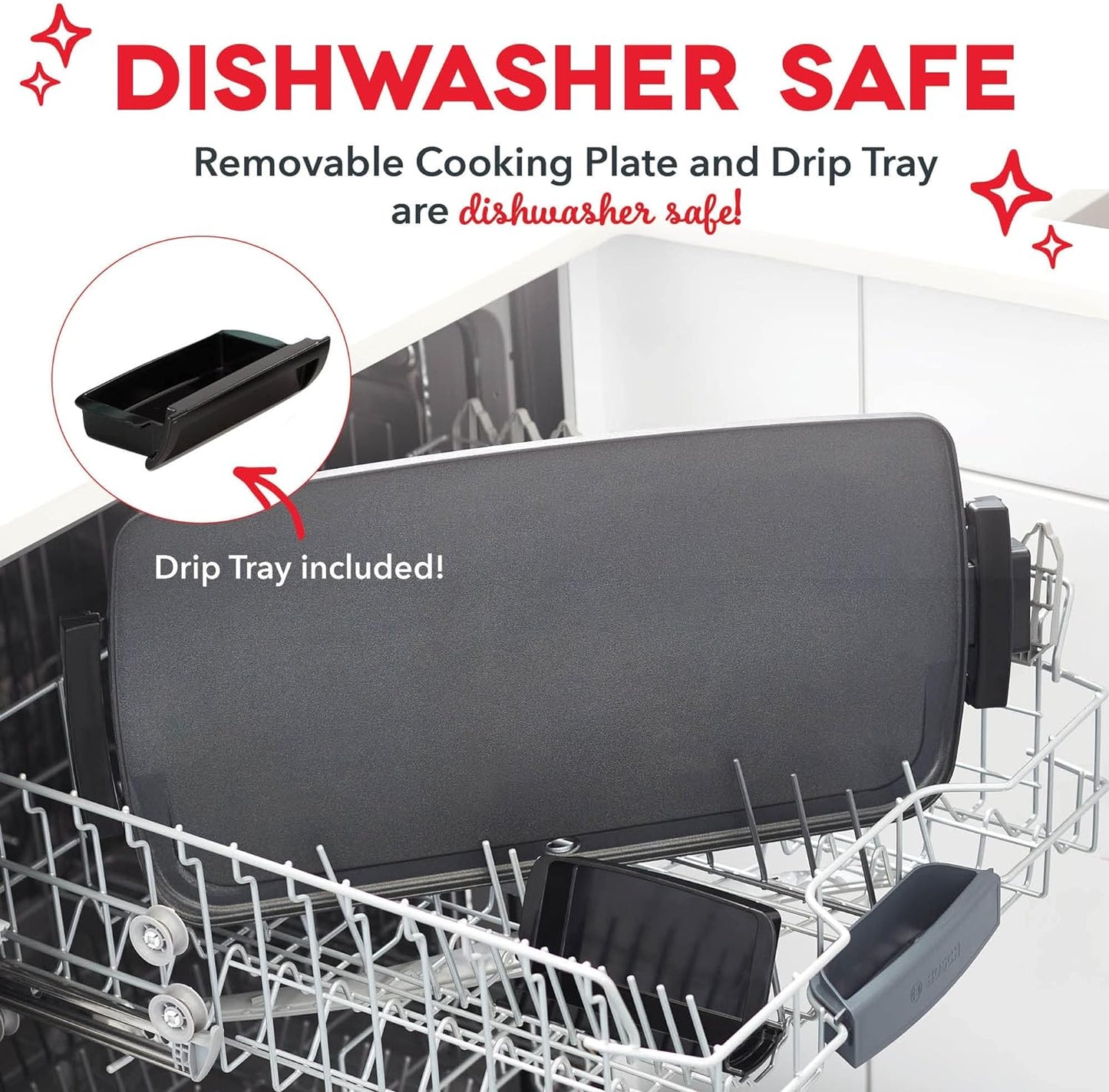 Electric Griddle with Removable Nonstick Cooking Plate