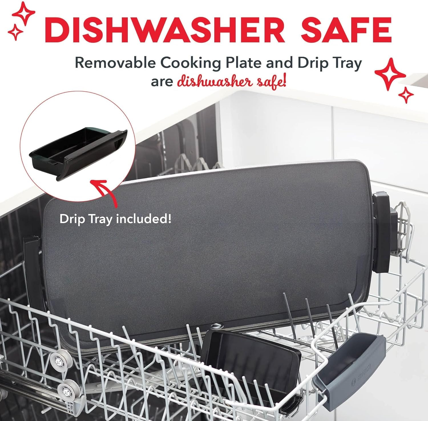 Electric Griddle with Removable Nonstick Cooking Plate